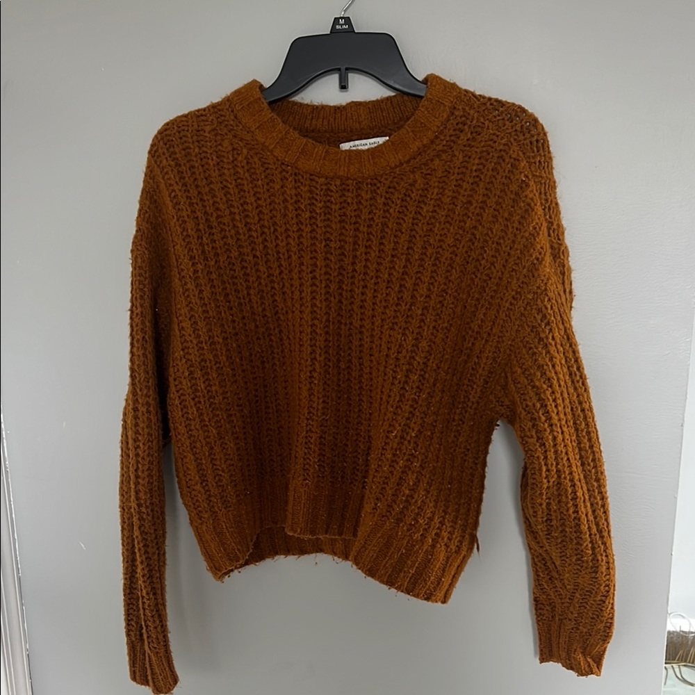 Cozy Brown Knit Sweater